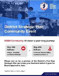 District Strategic Plan Community Event May 19 & 20 2026